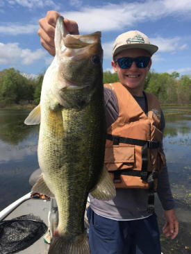 nice bass caught while fishing with G & G Guide Service